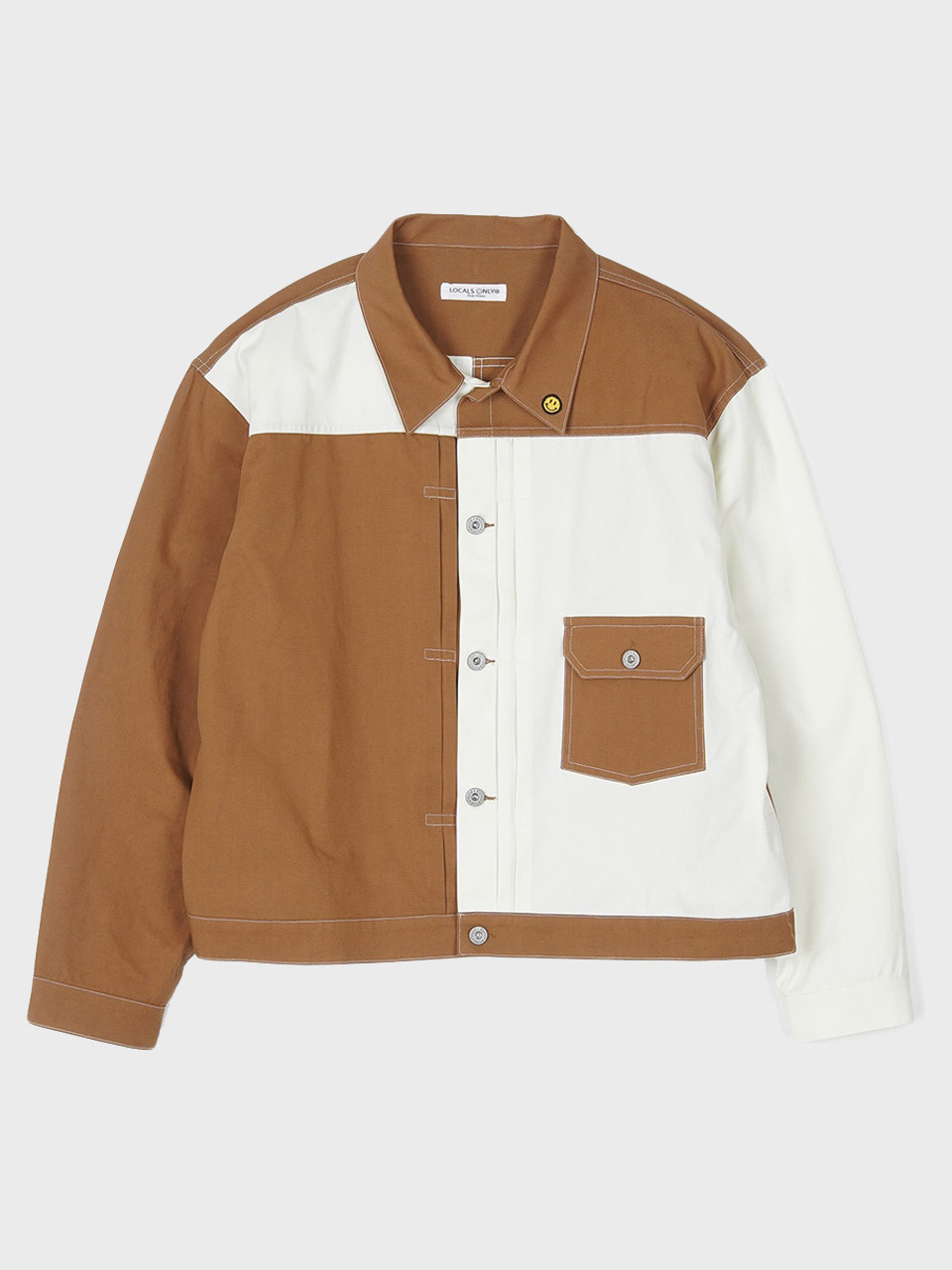 LOCALS ONLY Two Face 1ST Jacket &quot;Natural/Brown&quot;