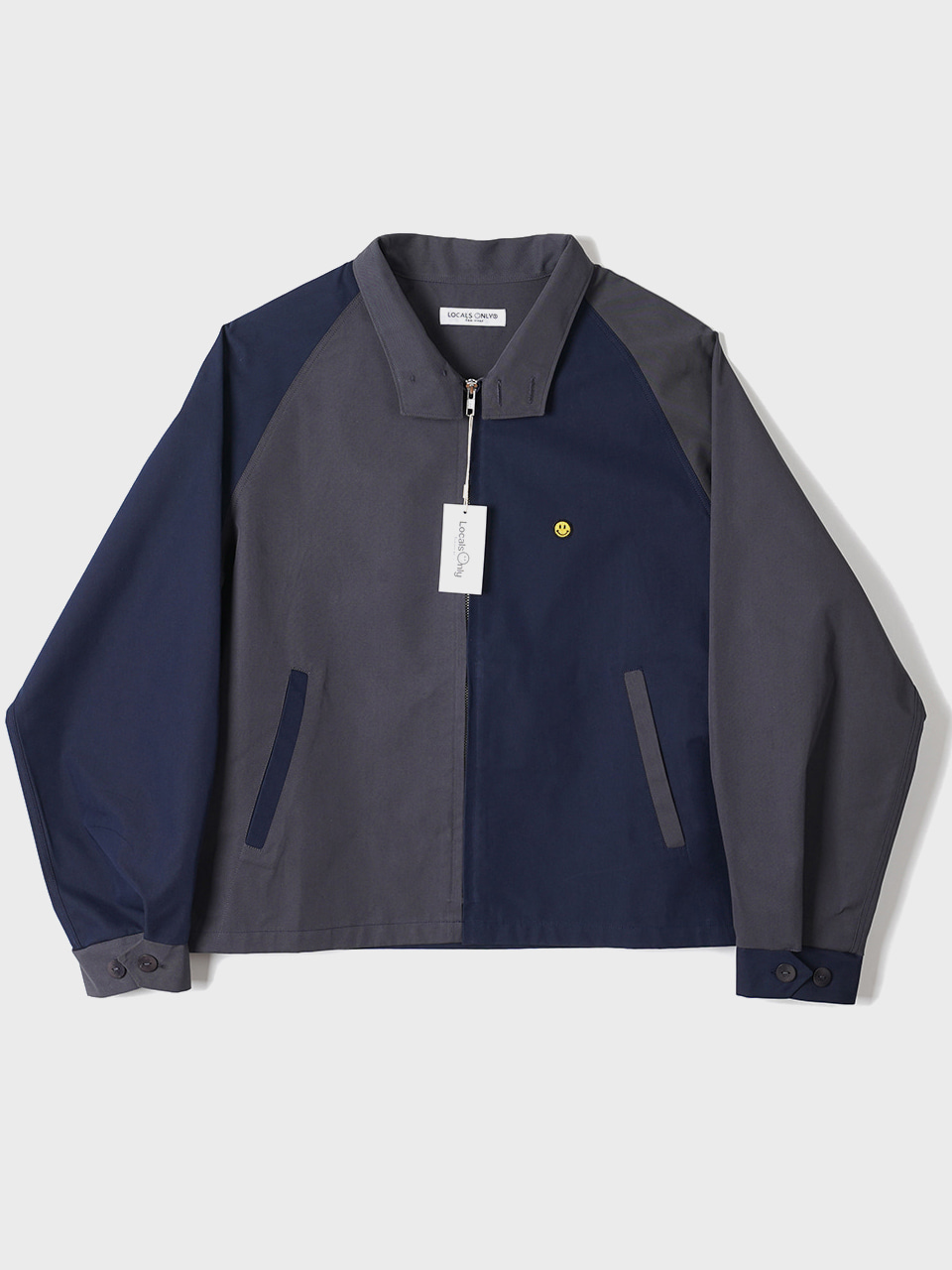 LOCALS ONLY Two Face Drizzler Jacket &quot;Navy/Charcoal&quot;