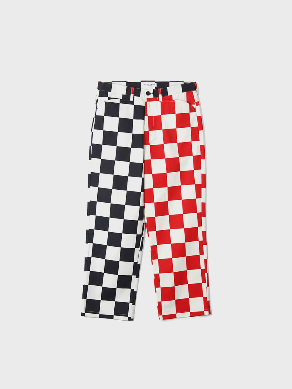LOCALS ONLY Checker Board Pants &quot;White/Black/Red&quot;