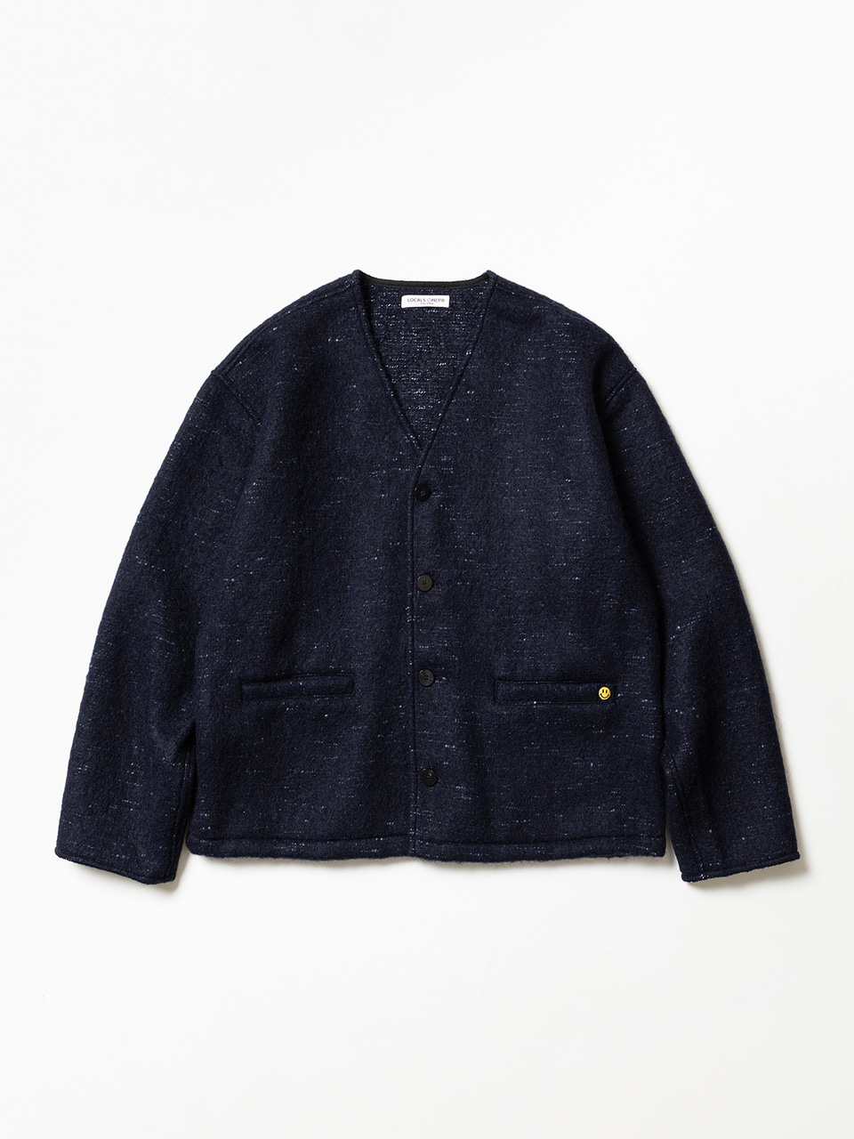 LOCALS ONLY Shaggy Dog Mohair V Cardigan