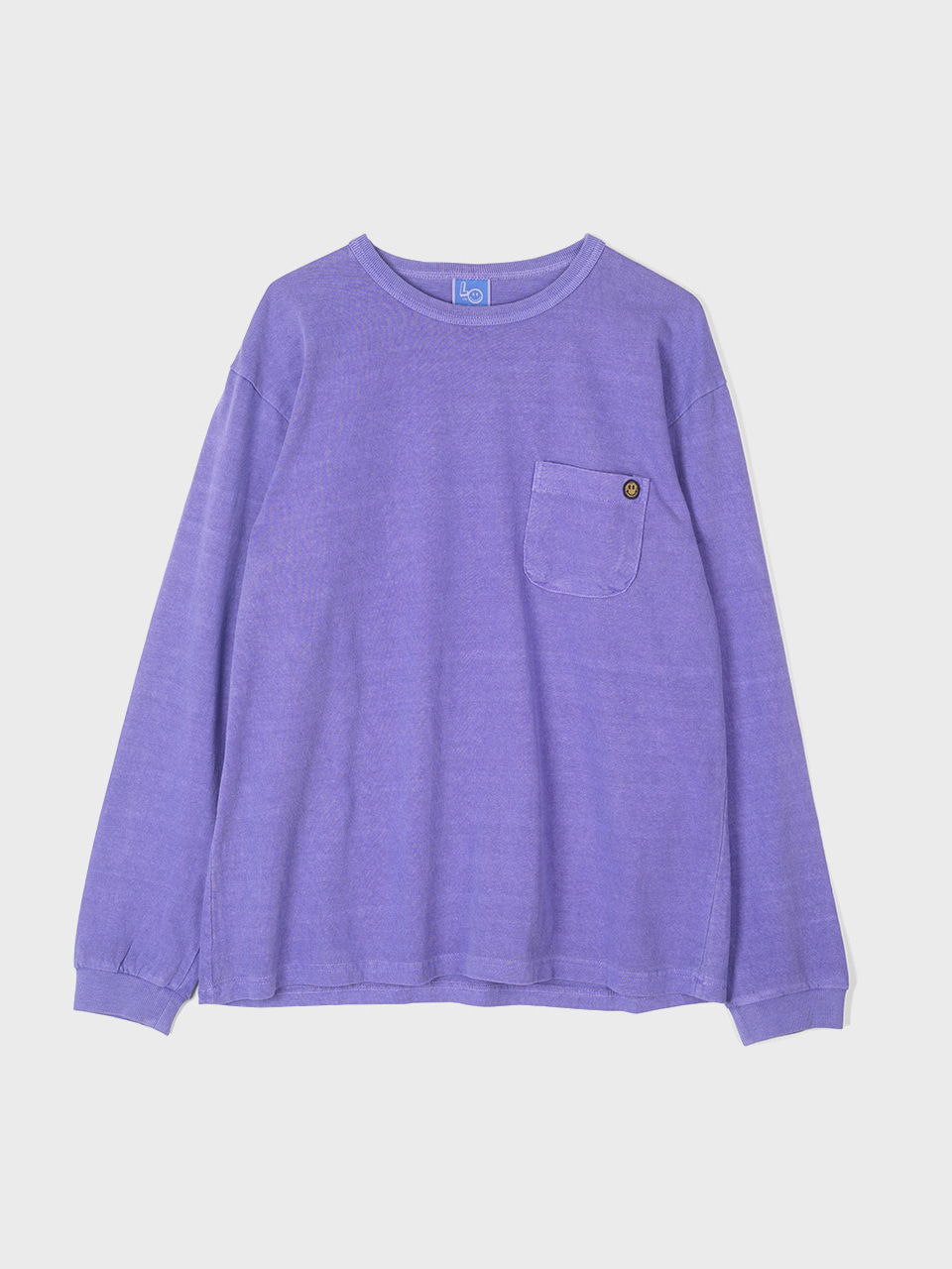 LOCALS ONLY Garment Dyed Pocket L/S &quot;Purple&quot;