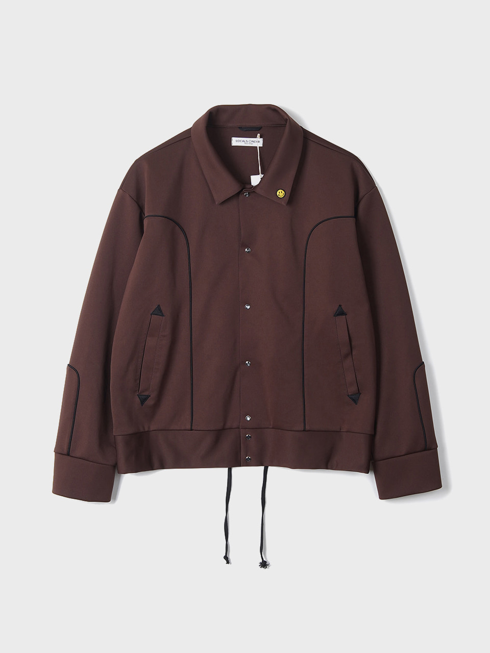 LOCALS ONLY New Generation Western Track Jacket &quot;Brown/Black&quot;